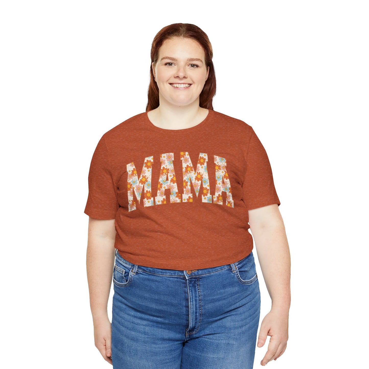 Vintage Floral Mama Tee, Gift for Moms, Casual Summer Top, Boho Style Apparel, Unique Mother's Day Gift