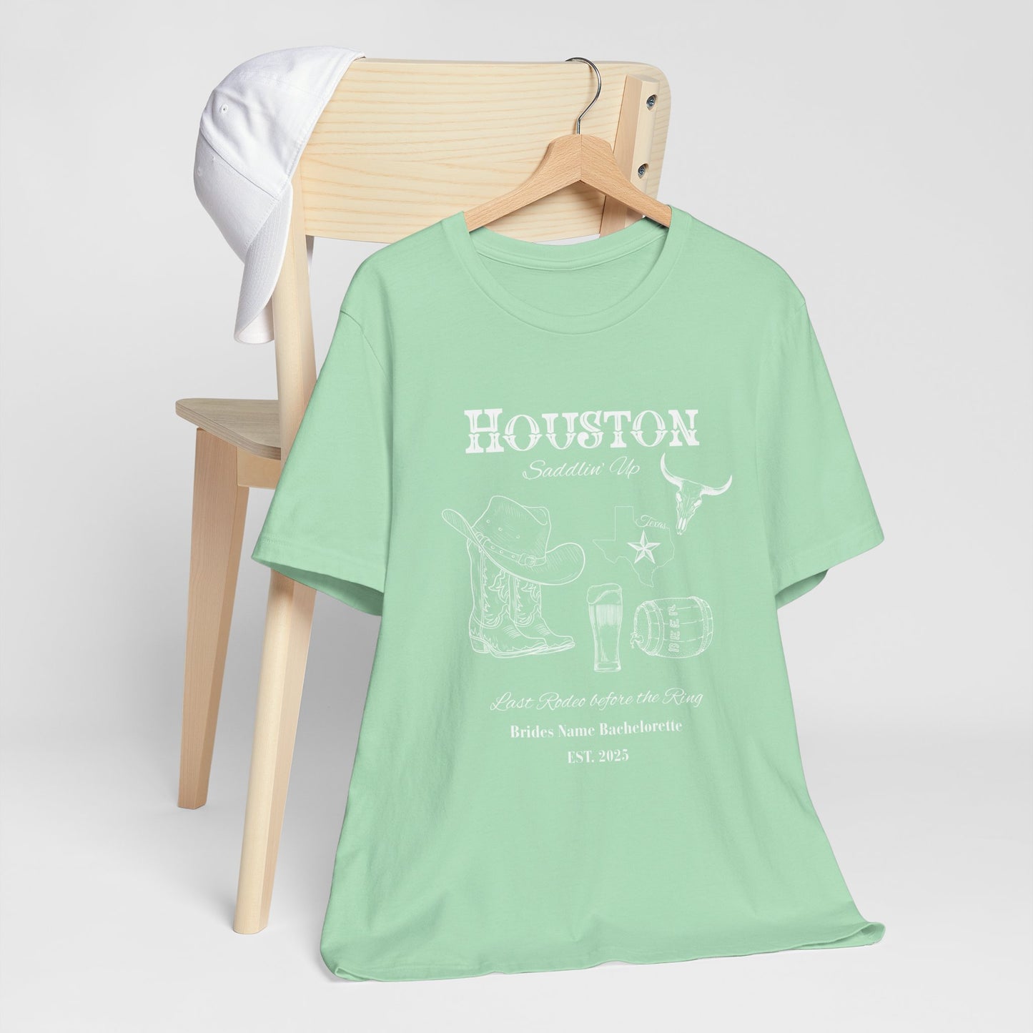Houston Bachelorette Party Tee, Fun Vacation Shirt, Girls Night Out, Bride Tribe Apparel, Girls Trip, Nashville Wedding (One Shirt Only)