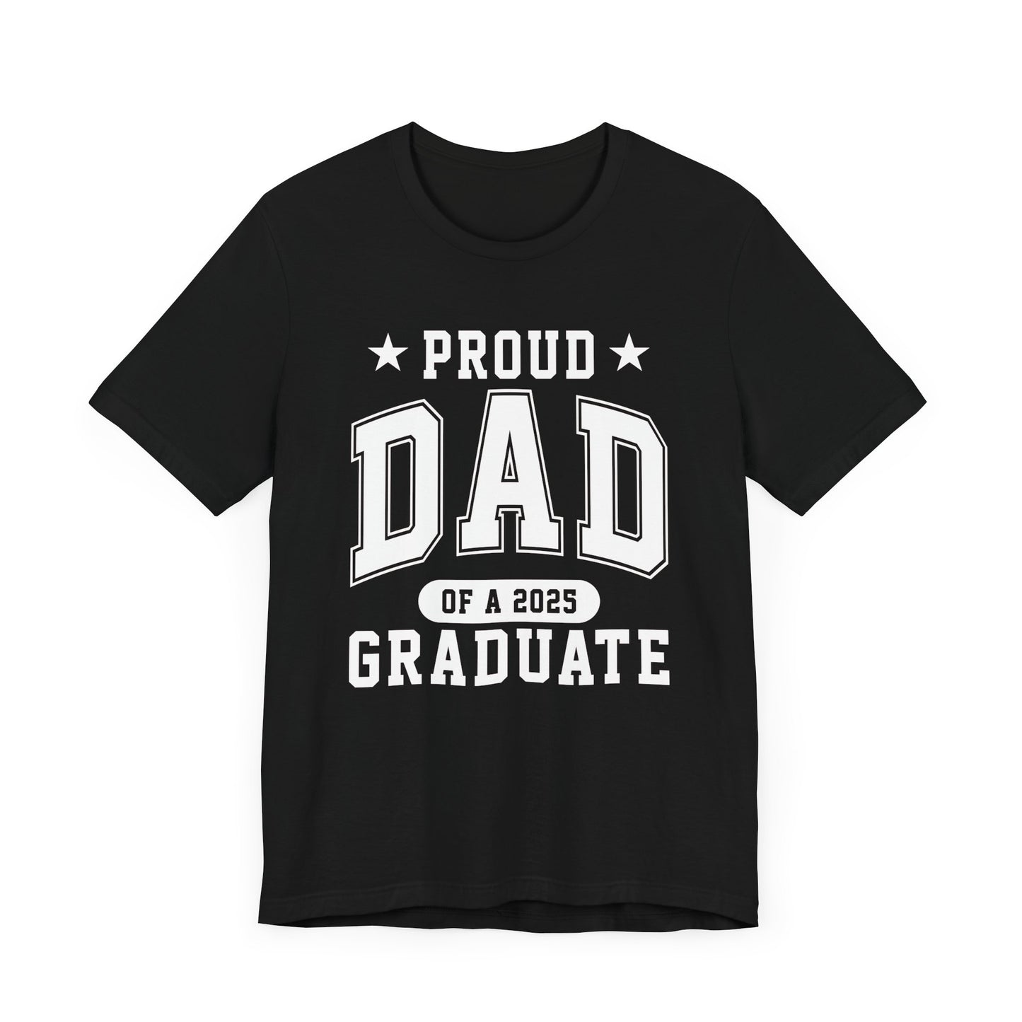 Proud Dad Graduation Tee, Cute Graduation Gift, Unisex Short Sleeve Shirt, Family Celebration Apparel, Step Parent Pride T-Shirt